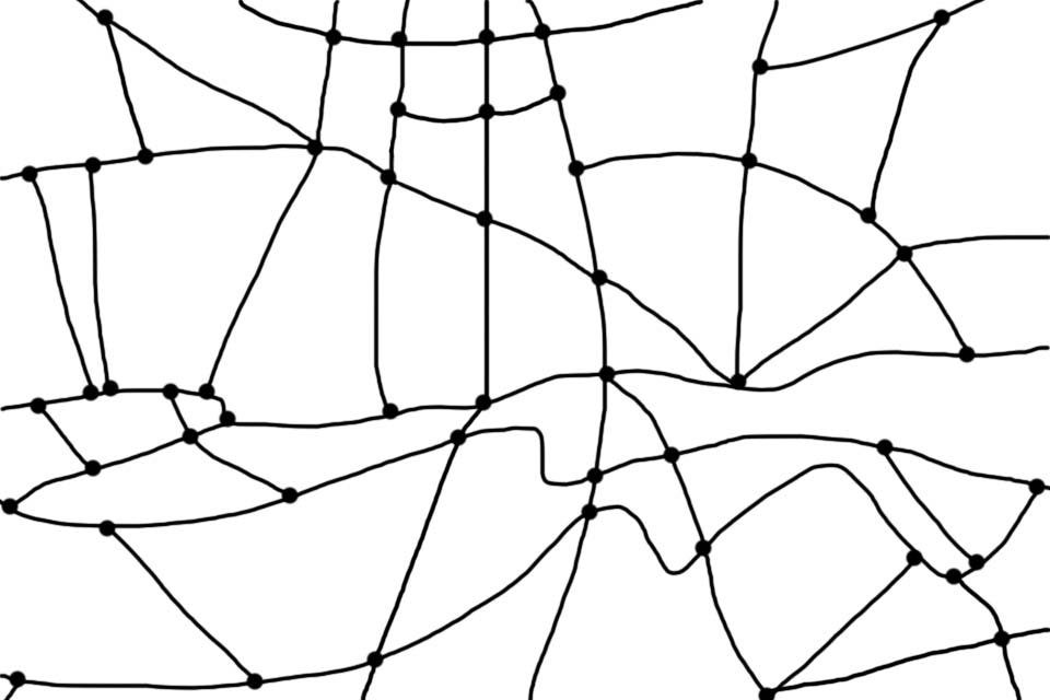 Images of other plastics: A schematic representation of the grid structure of thermosets