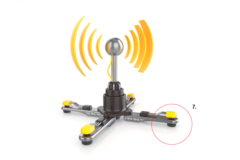 WIFI-Antenne zur Verstärkung der Signale mit kleinen Füßen / Stoppern