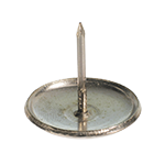 Die Abbildung zeigt einen Nagelgleiter aus vernickeltem Stahl.