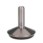Gezeigt wird eine Stellschraube mit einer metallenen Fußabdeckung