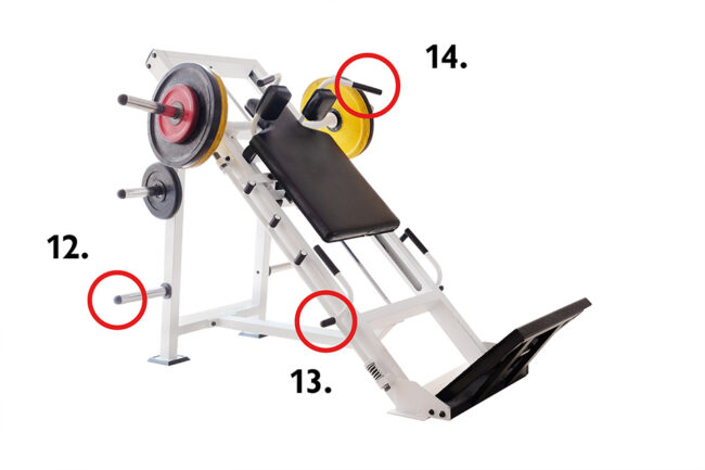 A piece of fitness equipment designed to strengthen the chest and arm muscles. Isolated image on a white background